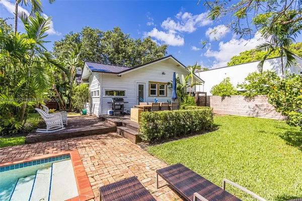 a view of park with trees