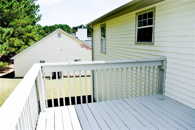 a view of a roof deck