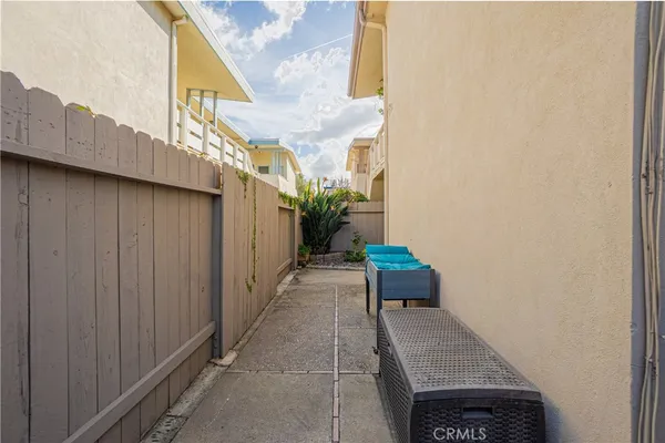 a path view of a house with entryway