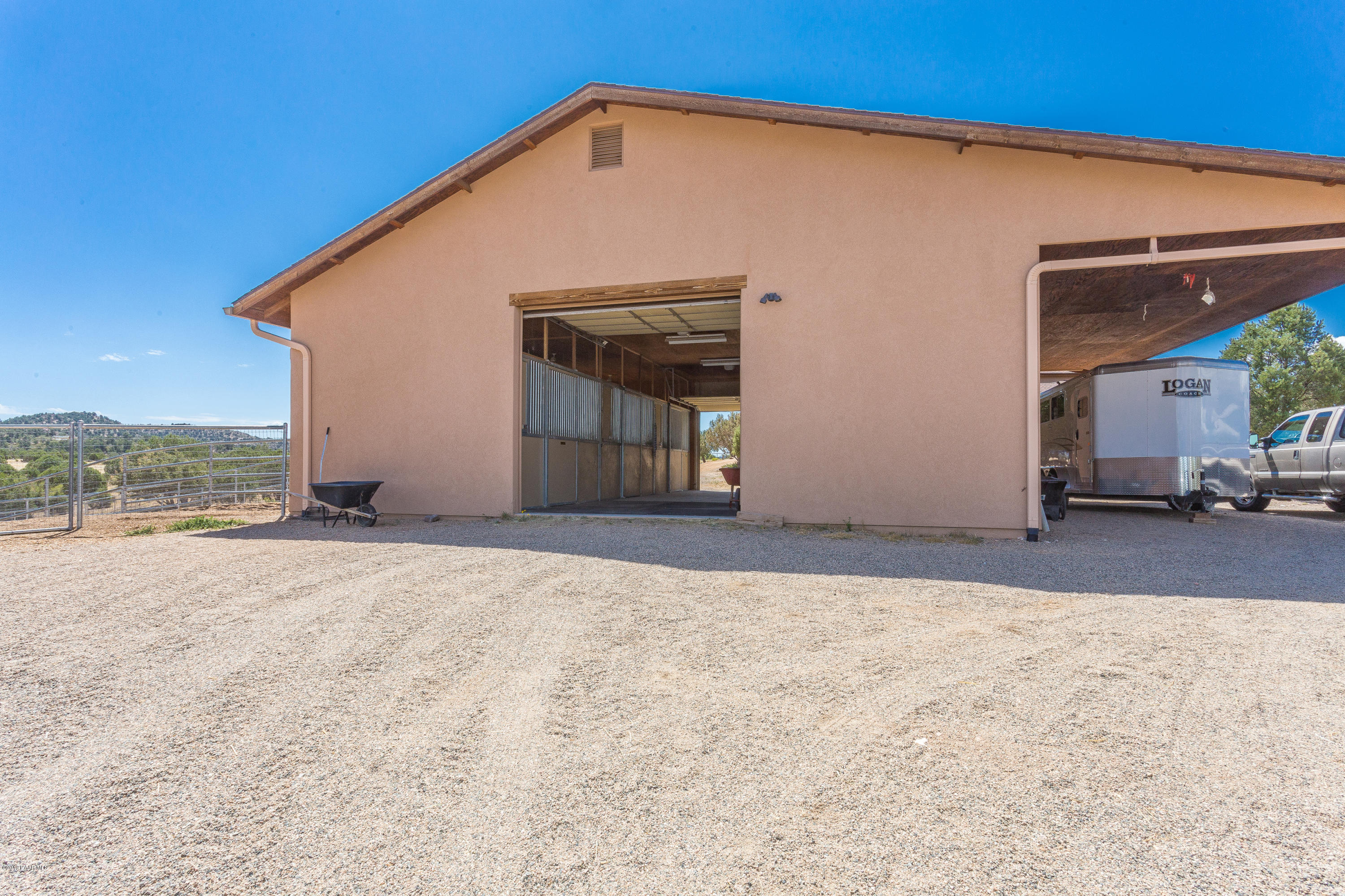 7301 Dillon Wash Road Prescott, AZ 86305 - Photo 25 of 36 a view of a house with a backyard