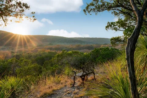 a view of lake with mountain