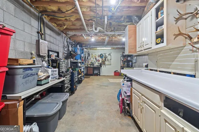 a view of storage and utility room