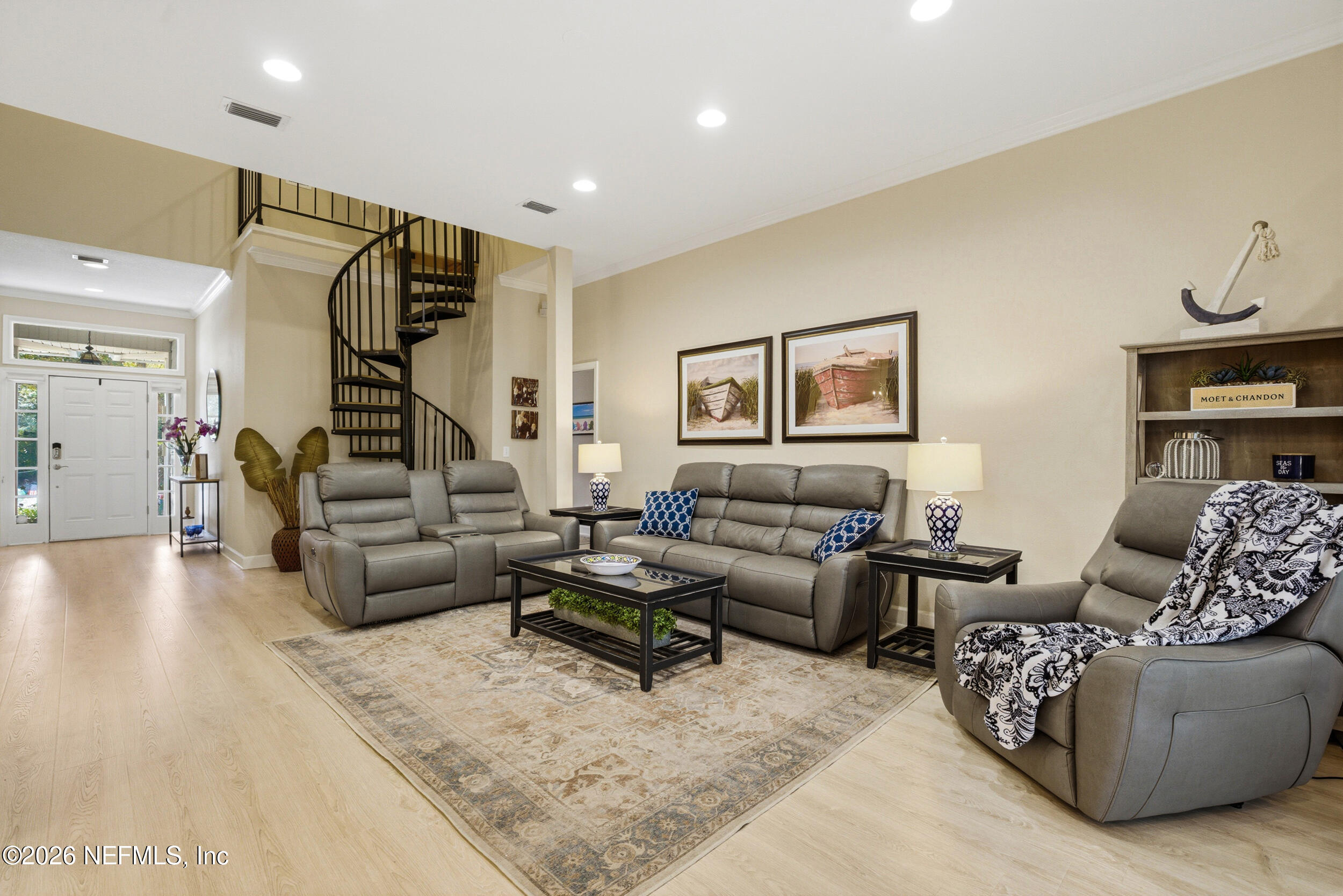118 3rd Street St. Augustine, FL 32084 - Photo 12 of 77 a living room with furniture and wooden floor