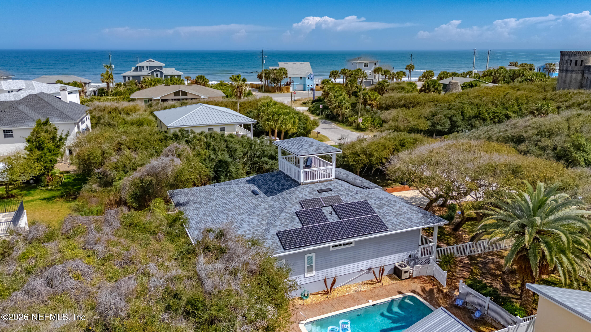 118 3rd Street St. Augustine, FL 32084 - Photo 70 of 77 an aerial view of multiple houses with yard