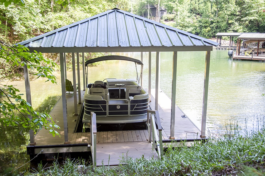 601 Wind Flower Drive Sunset, SC 29685 - Photo 11 of 11 Secure boat house with covered dock provides immediate water access for recreation.