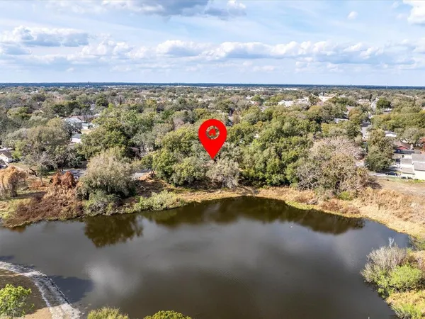 a view of a street with an ocean view