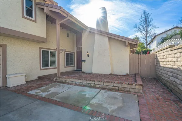 a backyard of a house