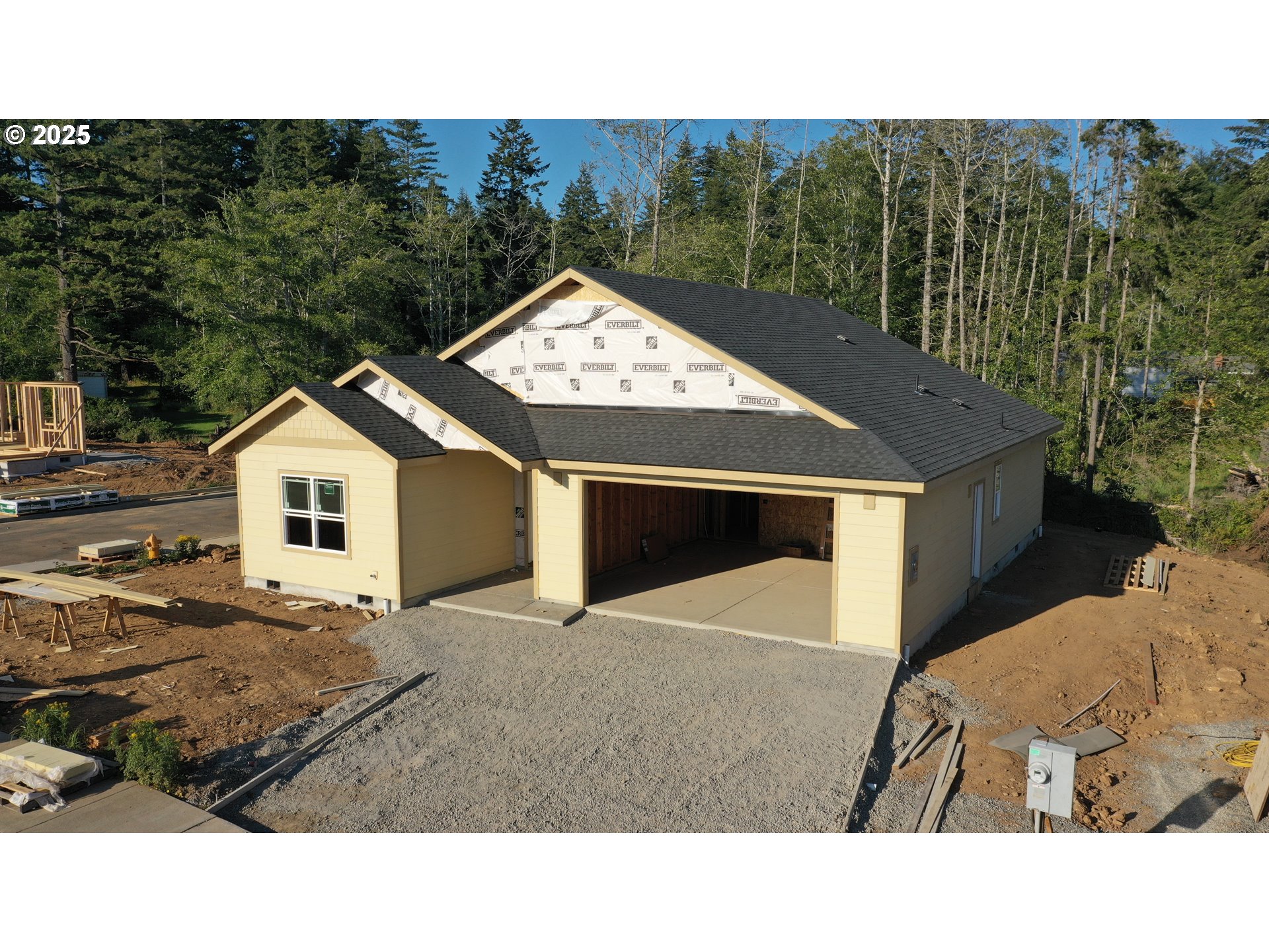1229 Lighthouse Lane Brookings, OR 97415 - Photo 19 of 28 a black and white photo of a house
