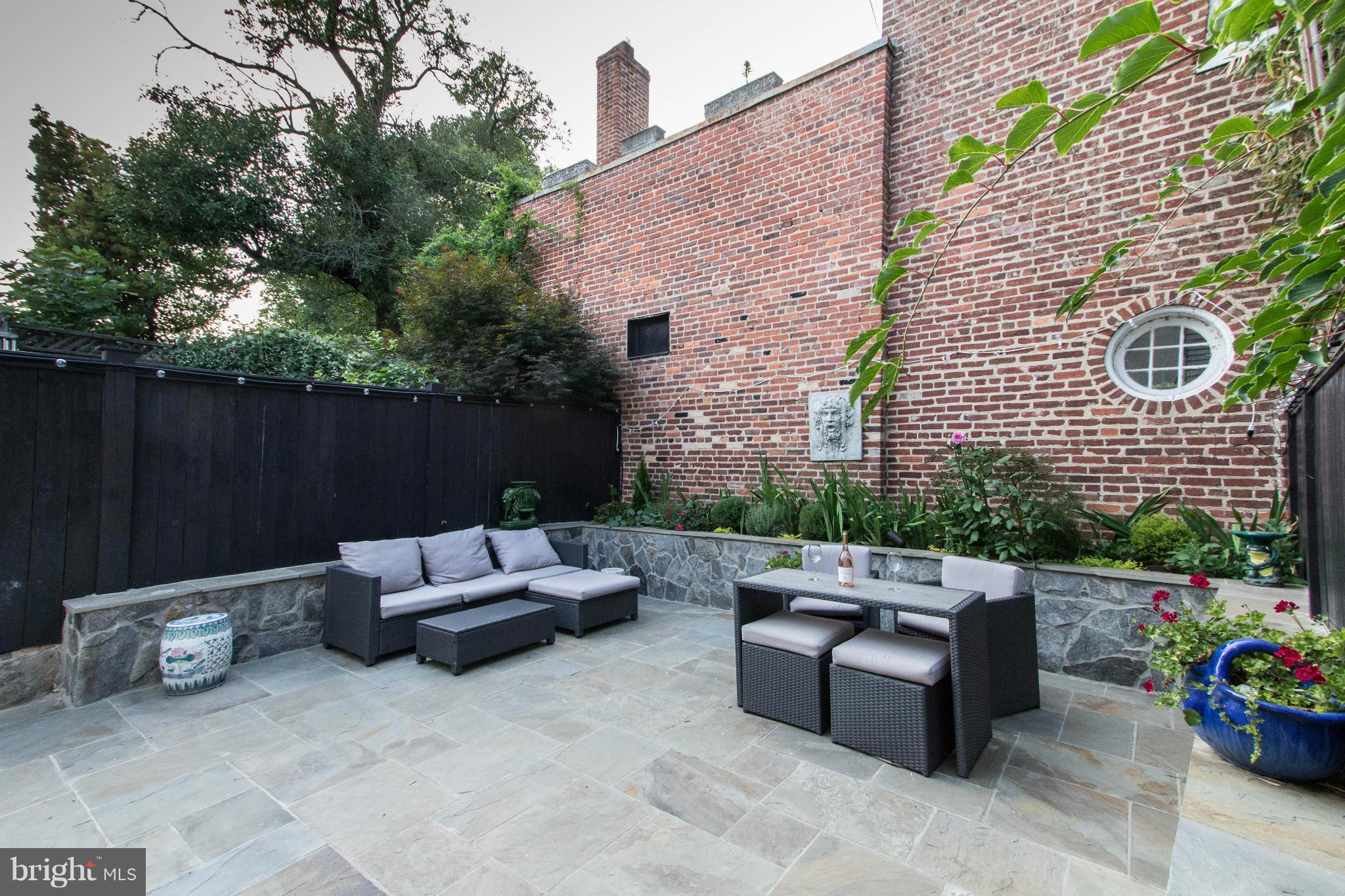 3409 O Street Northwest Washington, DC 20007 - Photo 13 of 30 New Private Professionally Landscaped Patio Space