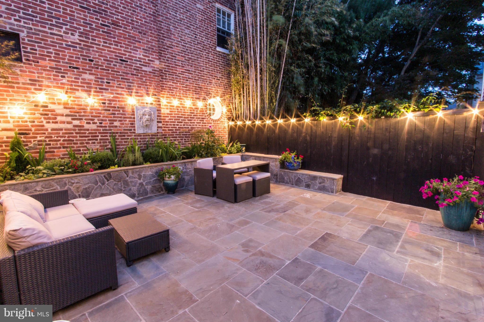 3409 O Street Northwest Washington, DC 20007 - Photo 14 of 30 New Private Professionally Landscaped Patio Space