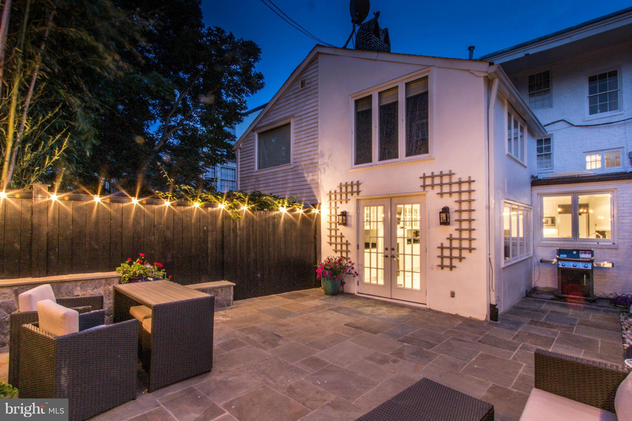 3409 O Street Northwest Washington, DC 20007 - Photo 15 of 30 View from Patio Back Rear of House