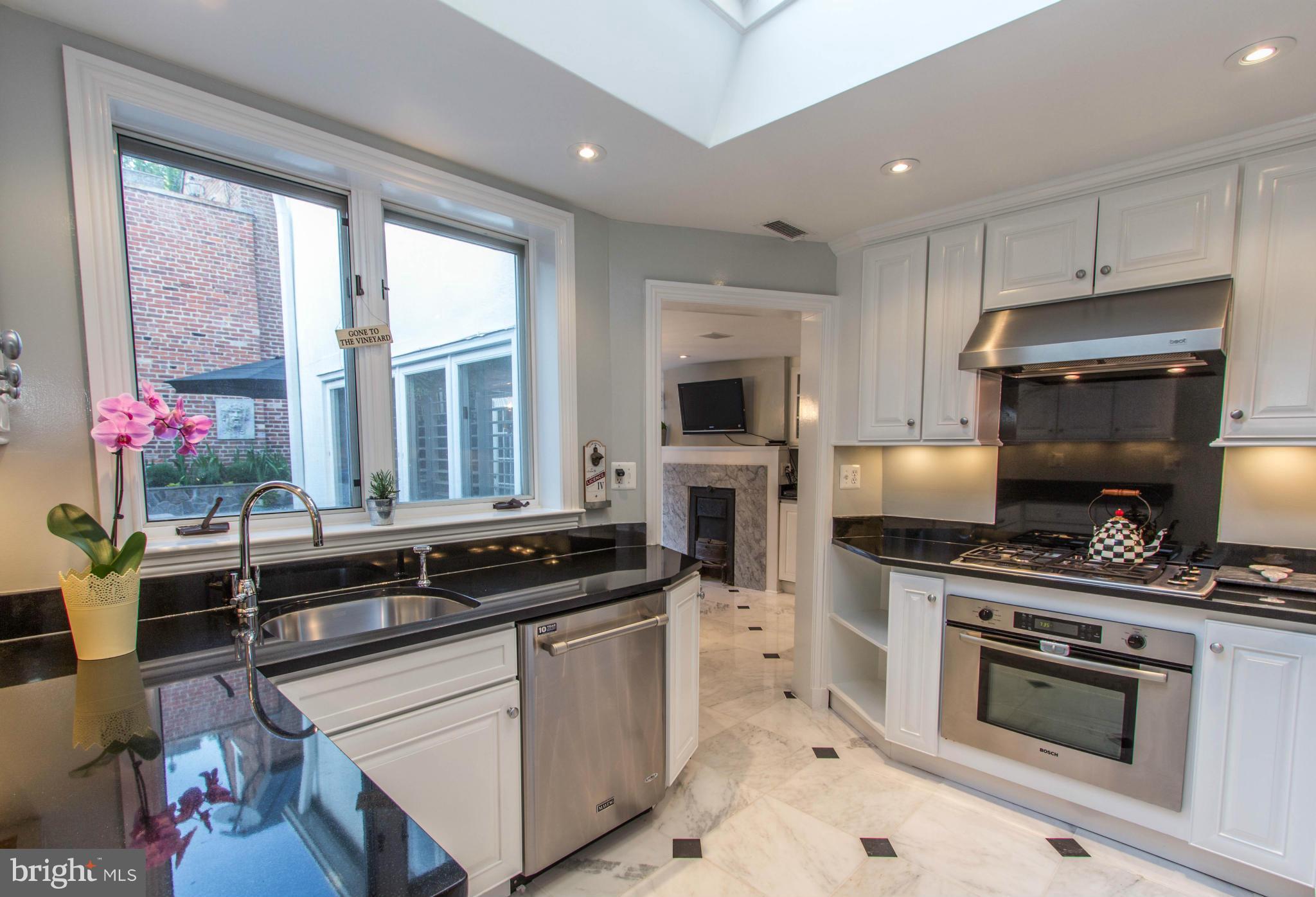 3409 O Street Northwest Washington, DC 20007 - Photo 7 of 30 Kitchen with view of Private Patio