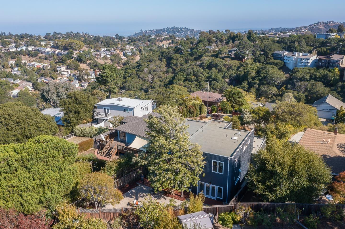 3217 Upper Lock Avenue Belmont, CA 94002 - Photo 45 of 59 an aerial view of house with yard and mountain view in back