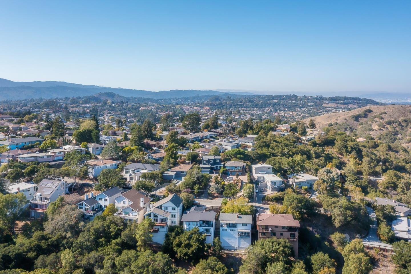 3217 Upper Lock Avenue Belmont, CA 94002 - Photo 49 of 59 an aerial view of residential house and outdoor space