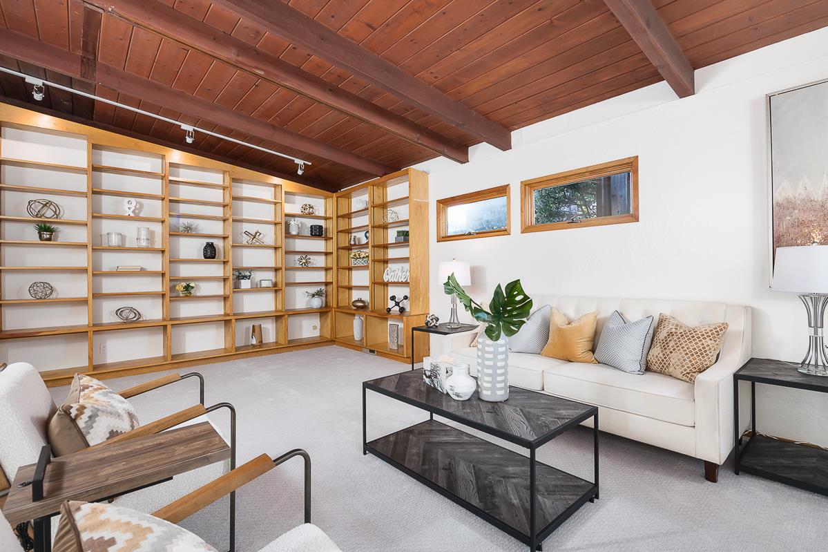 3217 Upper Lock Avenue Belmont, CA 94002 - Photo 10 of 59 a living room with furniture and a bathtub