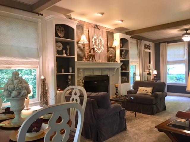 3977 Cross Plains Road Springfield, TN 37172 - Photo 4 of 16 View of living room from back. Built-ins on both sides of fireplace.
