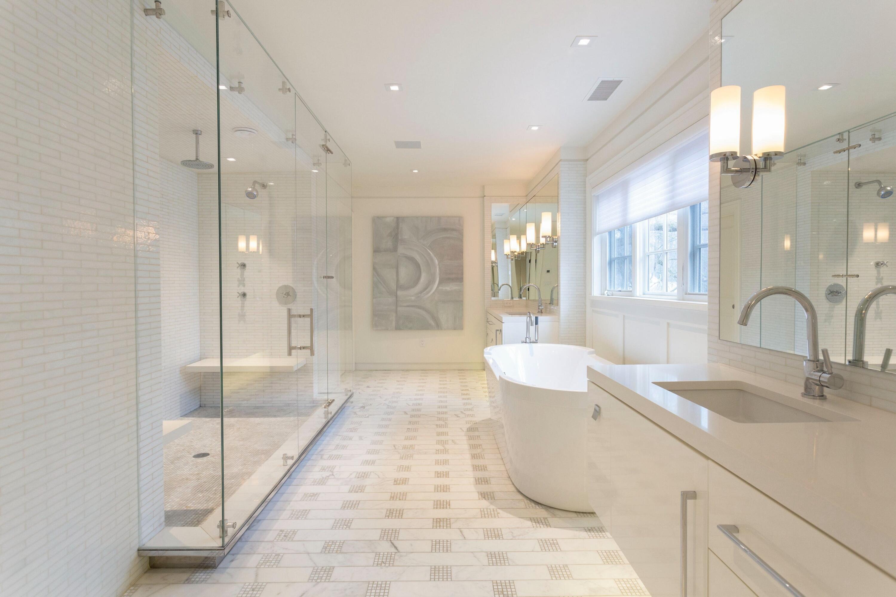 20 Driftway Lane Darien, CT 06820 - Photo 34 of 76 a bathroom with a sink a toilet and shower