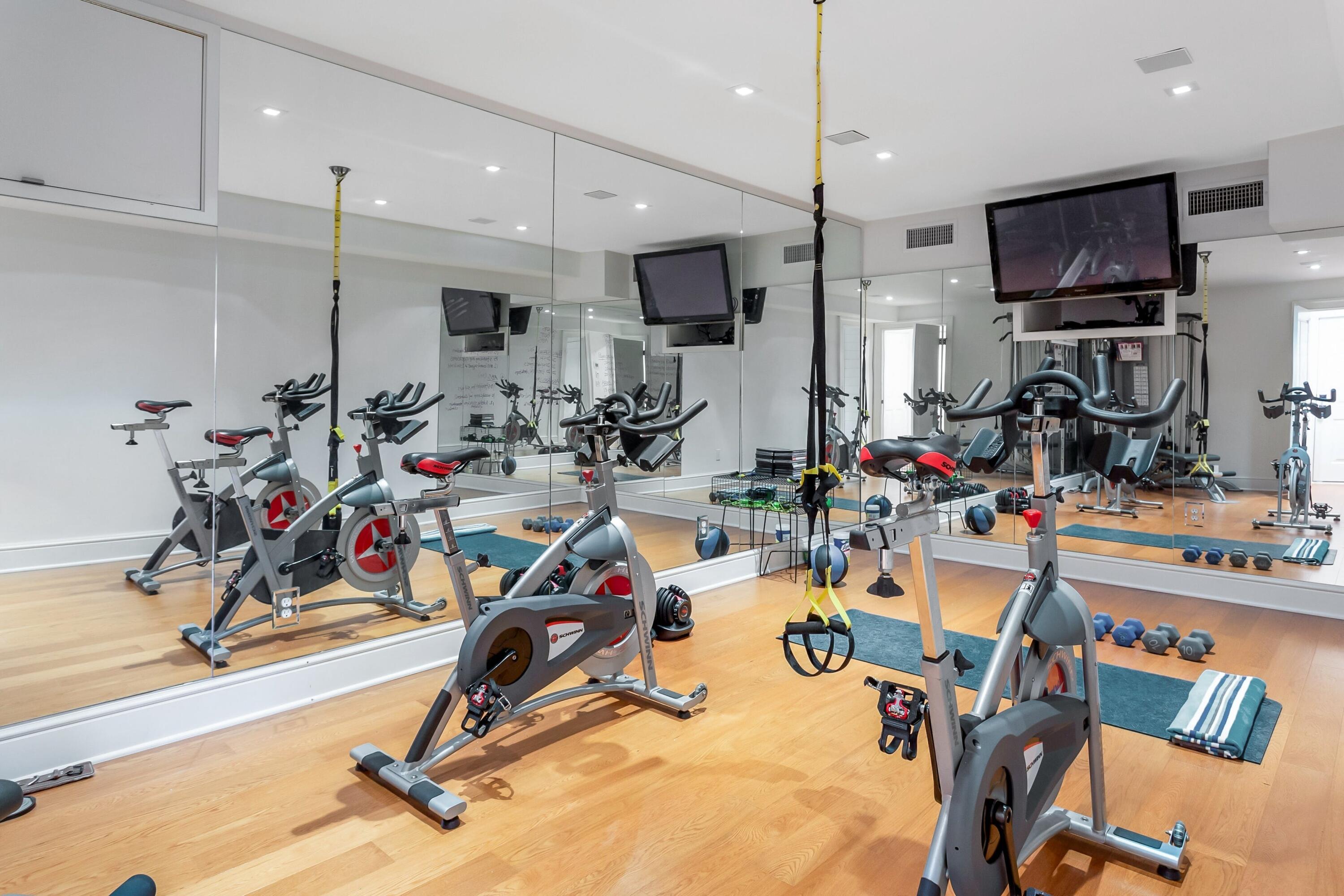 20 Driftway Lane Darien, CT 06820 - Photo 49 of 76 a view of a room with gym equipment