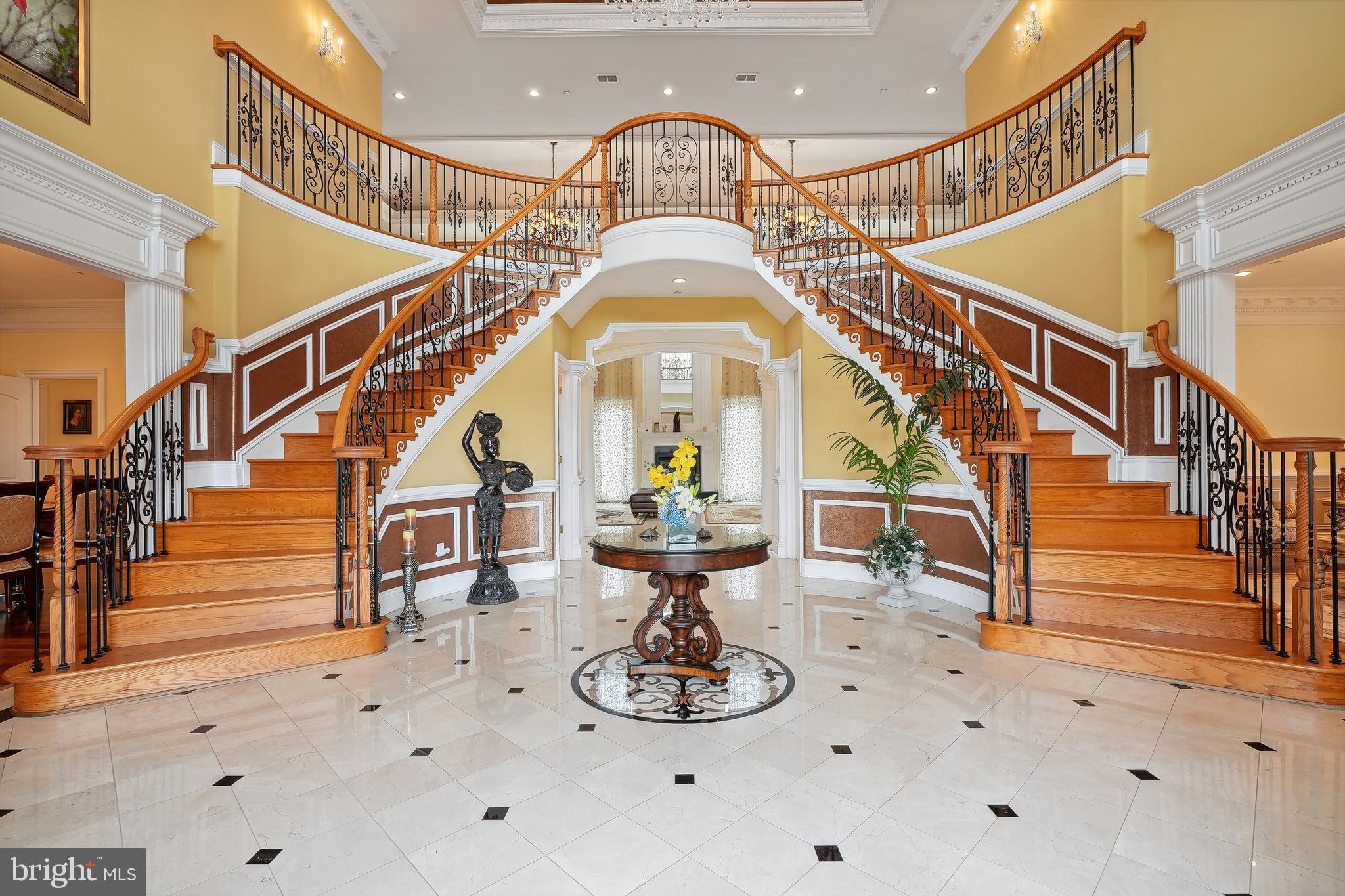 11704 Centurion Way Potomac, MD 20854 - Photo 6 of 93 Foyer with Grand Double Staircase