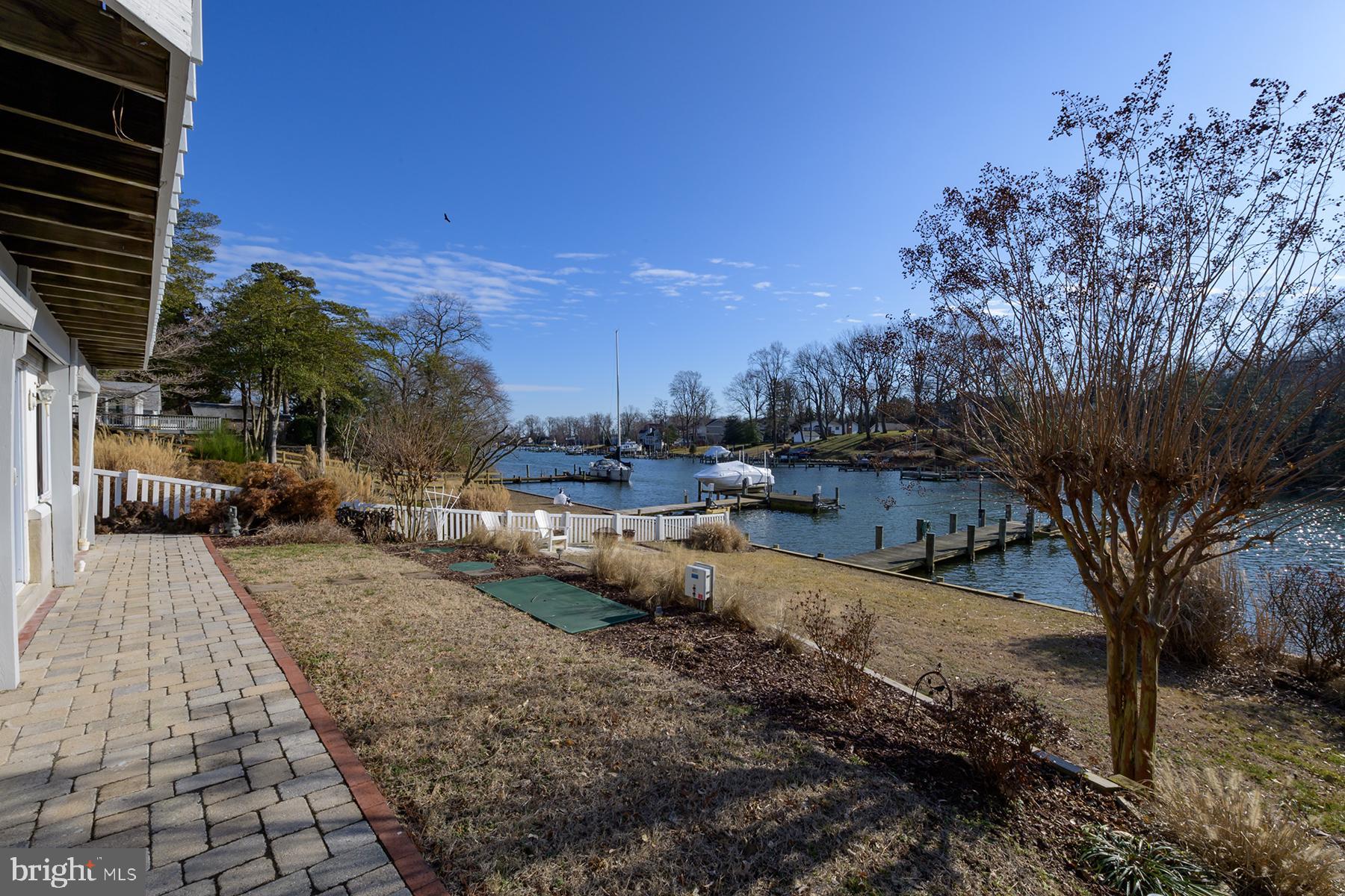 1253 Magothy Road Pasadena, MD 21122 - Photo 35 of 49 A view down the creek from the patio