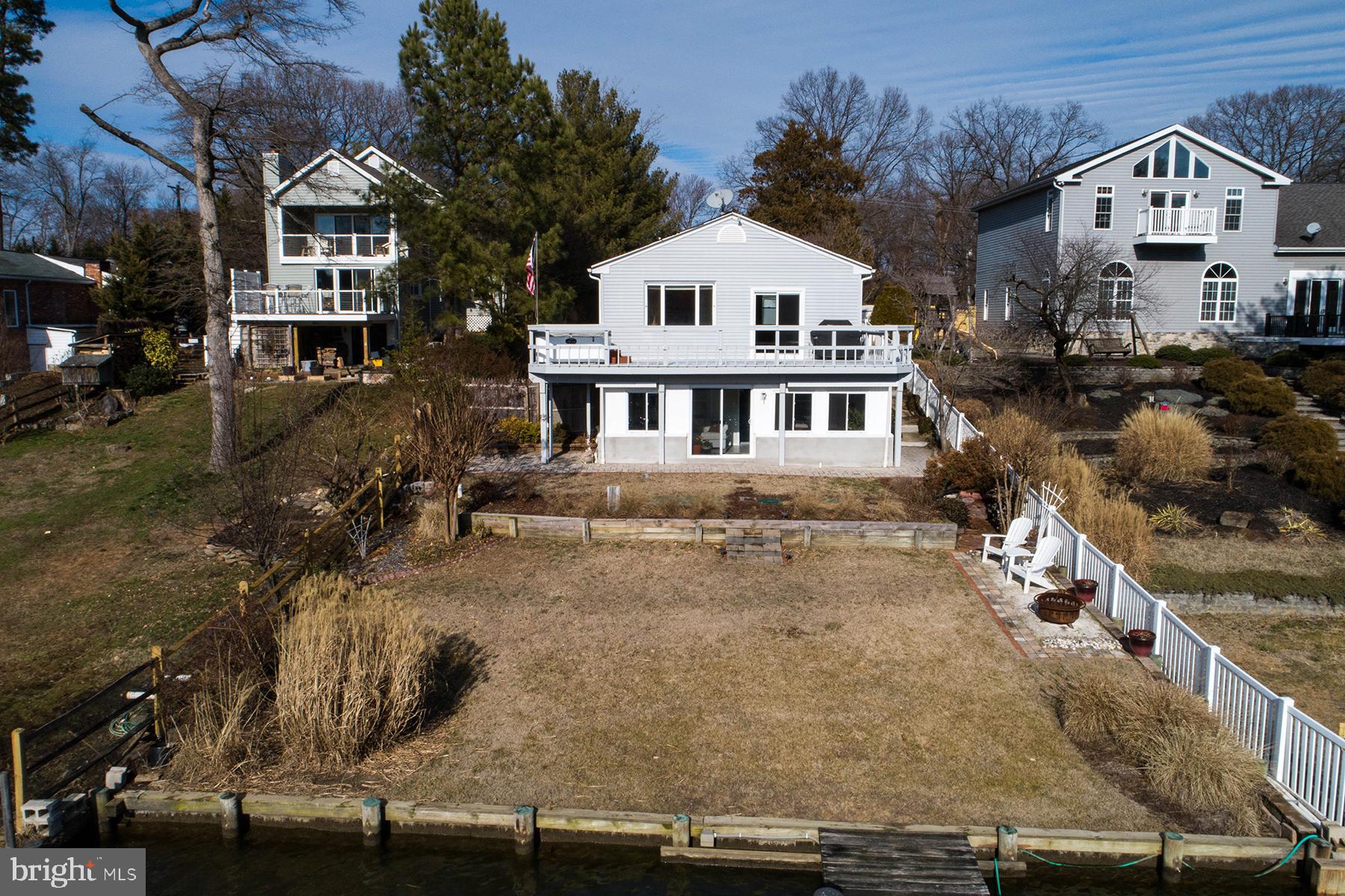 1253 Magothy Road Pasadena, MD 21122 - Photo 43 of 49 Aerial view of the back yard
