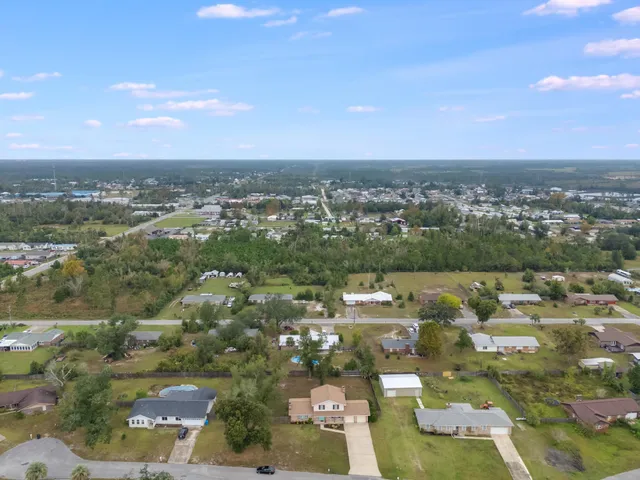 an aerial view of a city