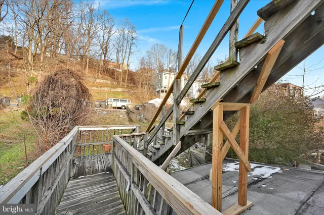 a view of outdoor space and deck
