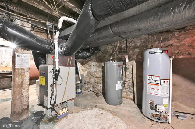 a view of a storage room