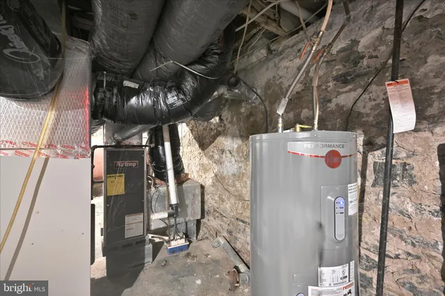 a view of storage and utility room