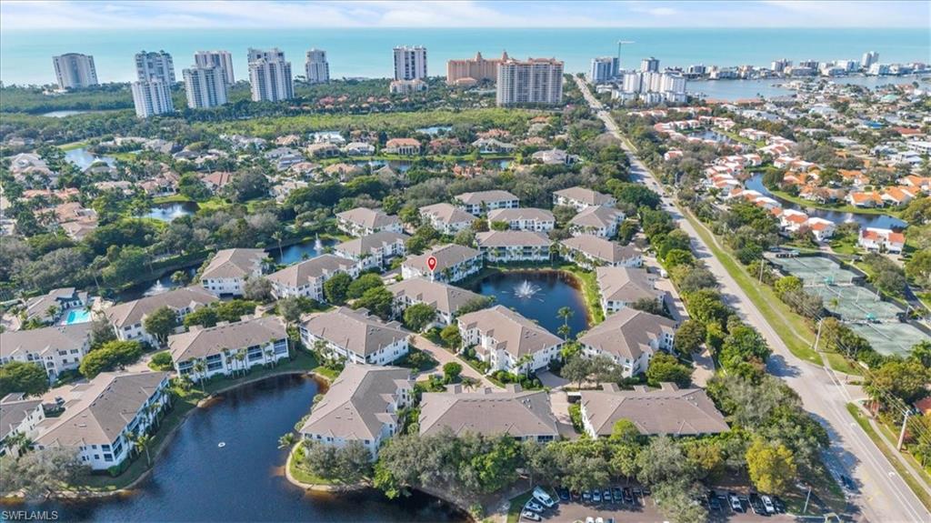 an aerial view of a city