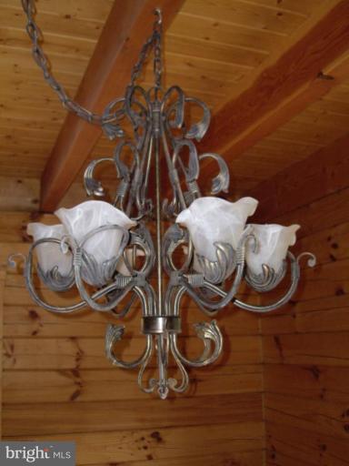 174 Mosby Springs Road Linden, VA 22642 - Photo 10 of 30 Dining room chandelier