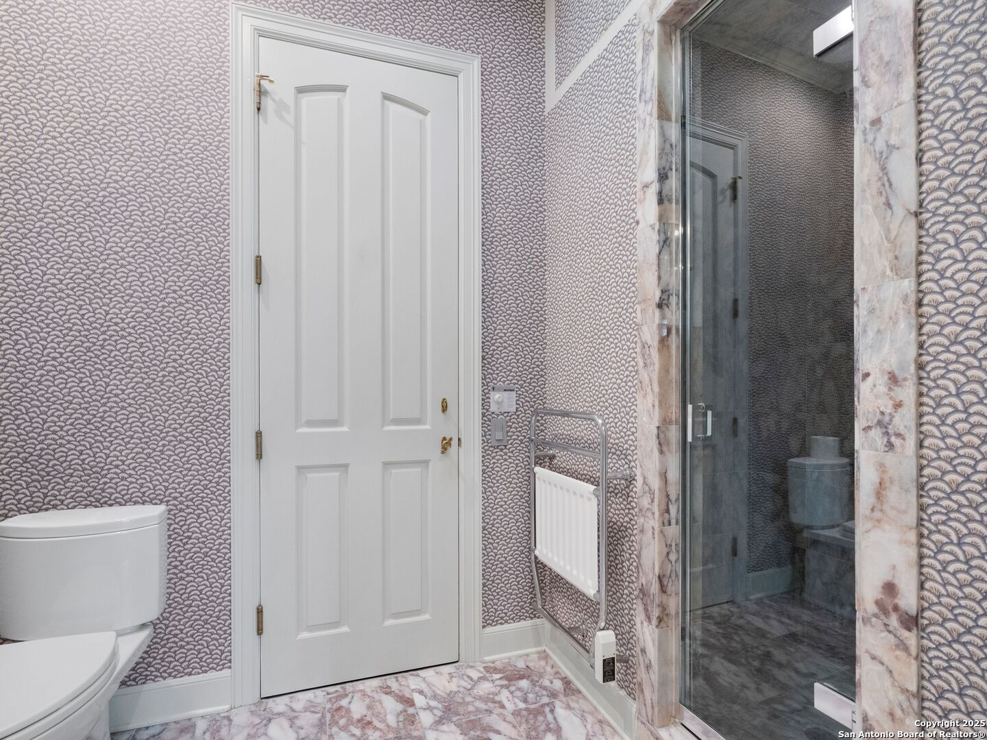 100 Tomahawk Trail Hill Country Village, TX 78232 - Photo 22 of 56 a bathroom with a shower and toilet