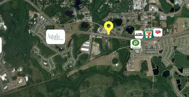 a view of swimming pool with a yard