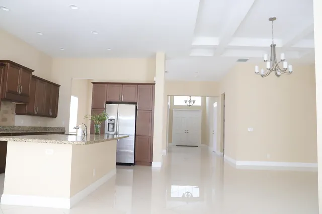 a view interior of a house and mountain view