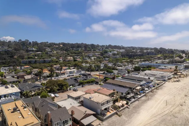 an aerial view of city