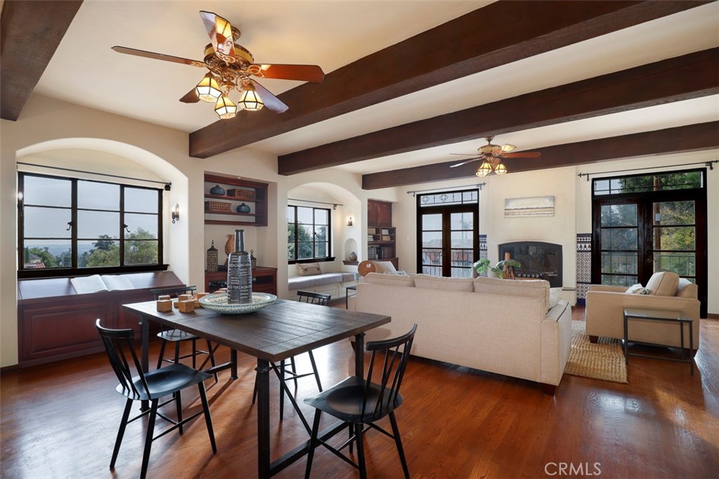 5818 Painter Avenue Whittier, CA 90601 - Photo 23 of 53 a view of a dining room with furniture window and wooden floor