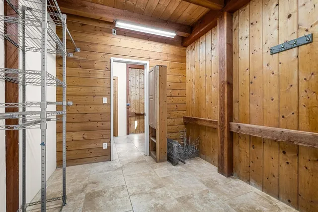 a view of a wooden deck