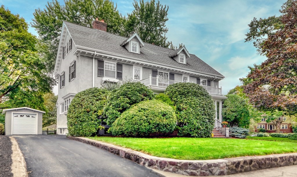 3 Sheffield Road Winchester, MA 01890 - Photo 42 of 42 a front view of a house with a garden