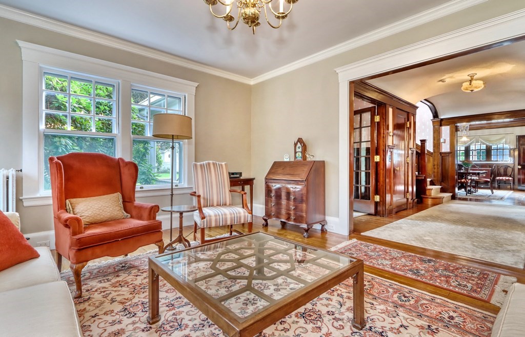 3 Sheffield Road Winchester, MA 01890 - Photo 10 of 42 a living room with furniture and a rug