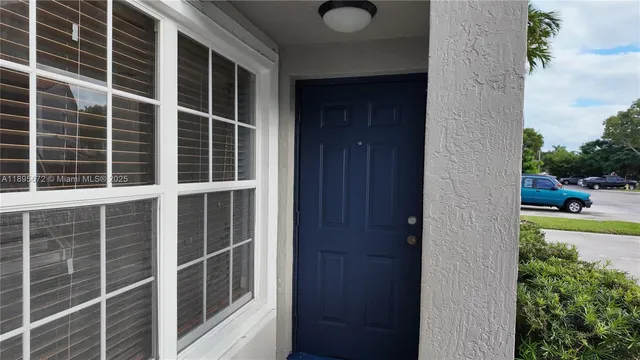 a view of front door