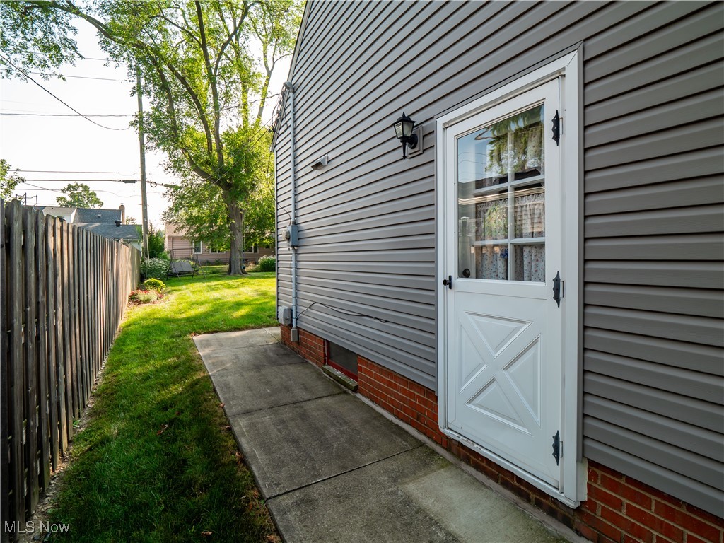 16402 Webster Road Cleveland, OH 44130 - Photo 30 of 46 Side door to yard