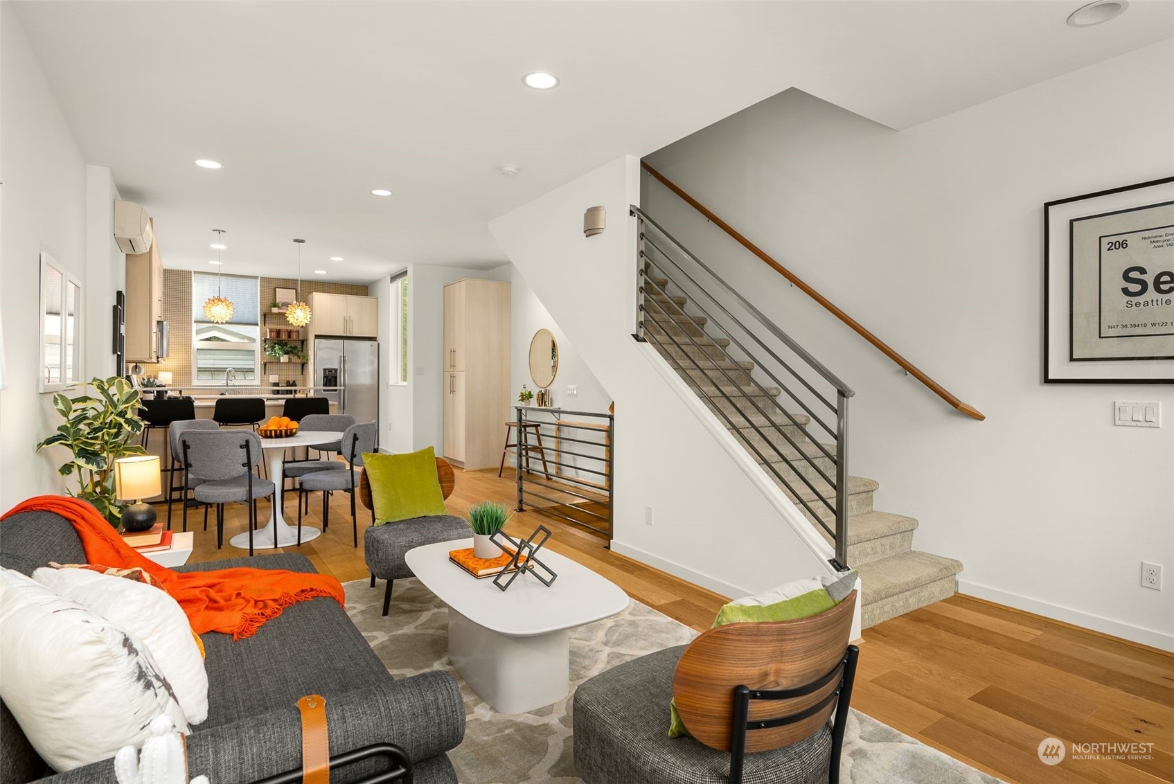 3909 Southwest Findlay Street Seattle, WA 98136 - Photo 18 of 32 a living room with furniture and wooden floor