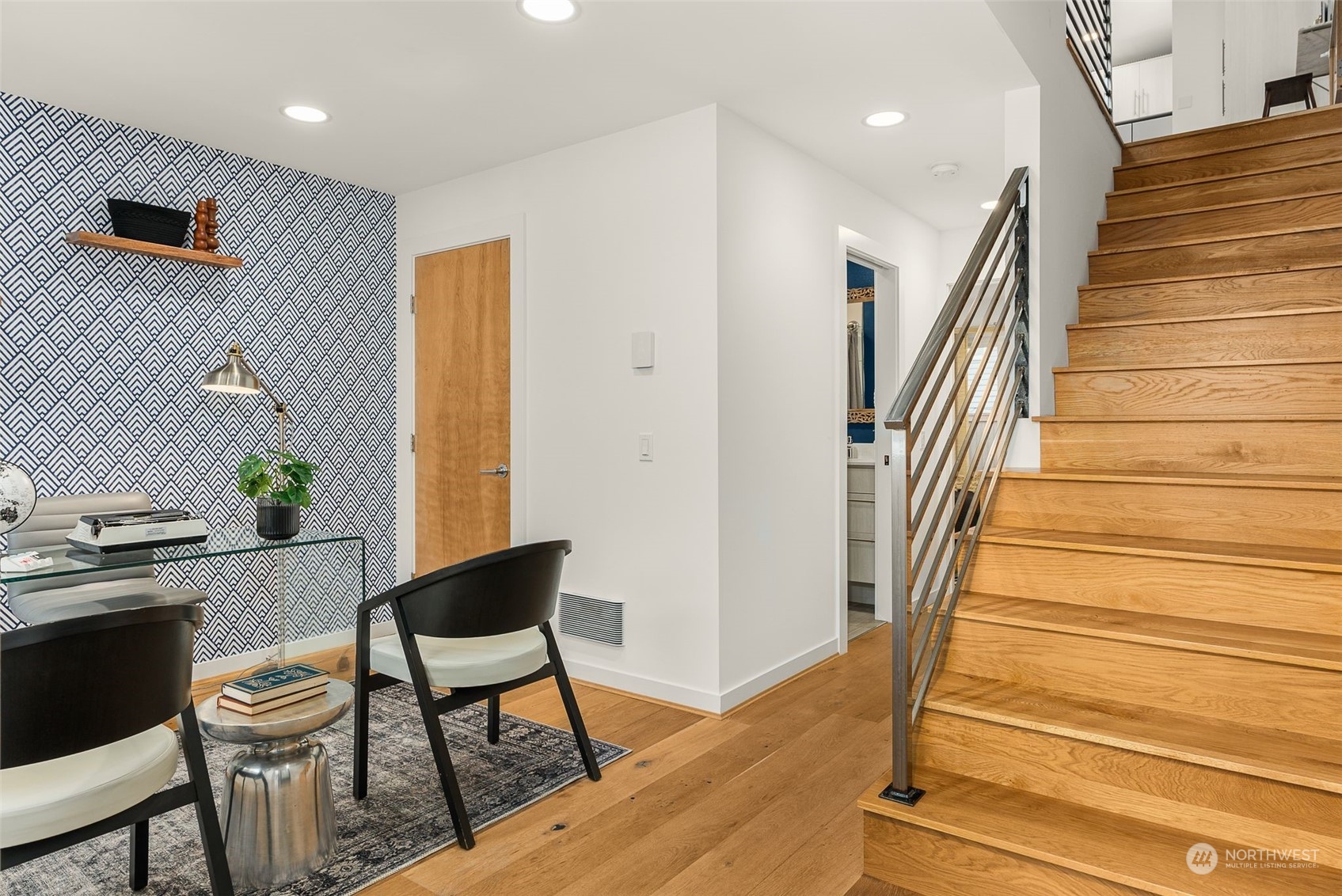 3909 Southwest Findlay Street Seattle, WA 98136 - Photo 5 of 32 a view of a livingroom with furniture and staircase