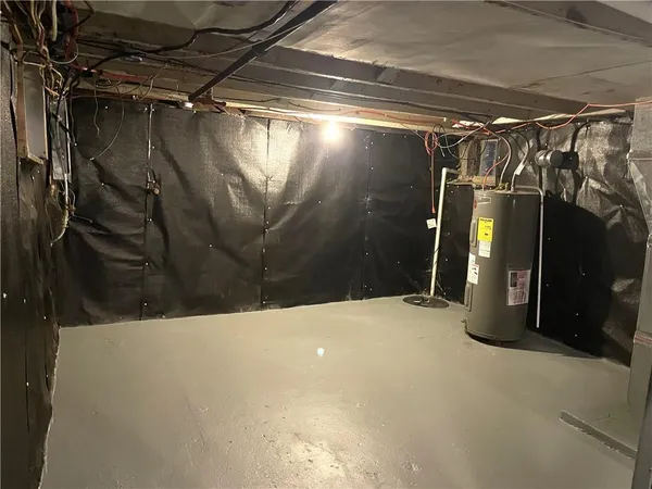 a close view of walk in closet