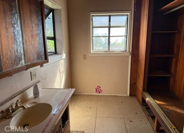a bathroom with a sink and a tub