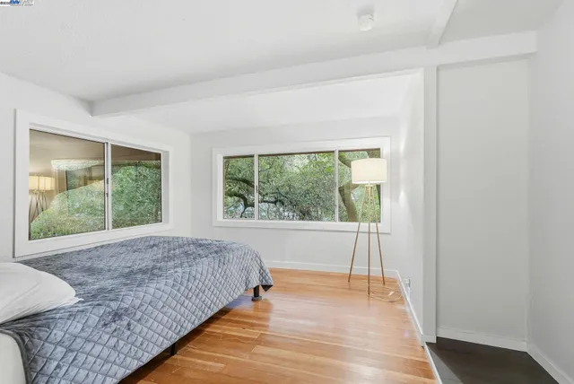 a view of bedroom and window