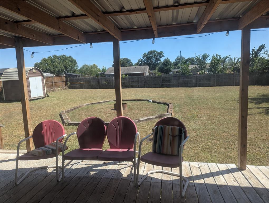 Backyard Covered Deck 