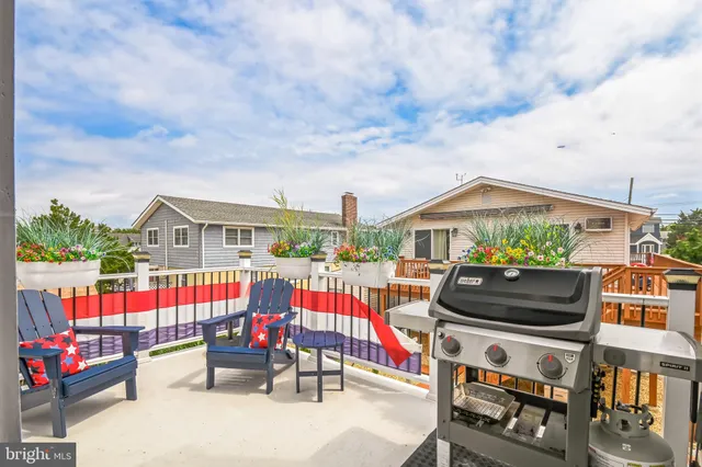 an outdoor space with balcony