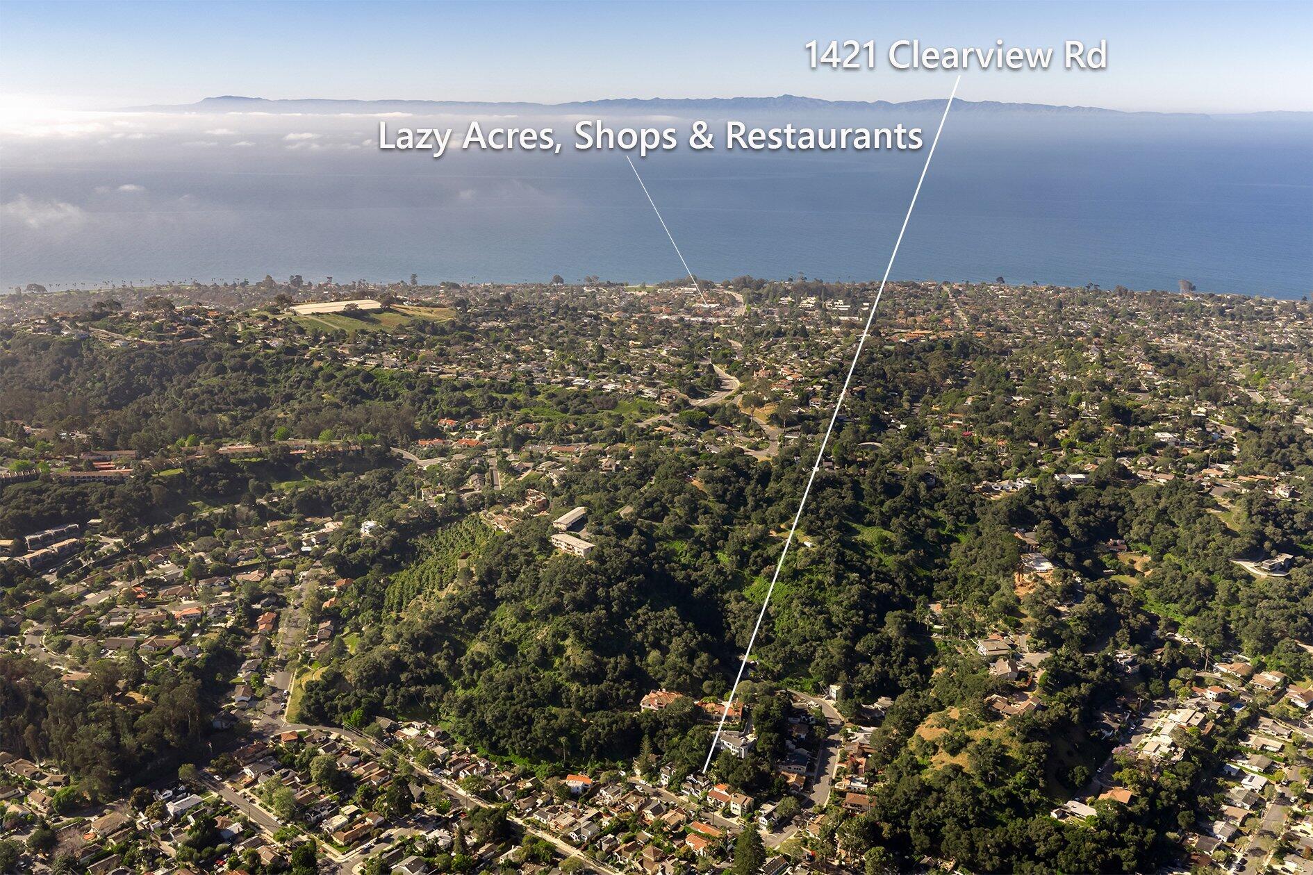 1421 Clearview Road Santa Barbara, CA 93101 - Photo 36 of 41 1421 Clearview Rd Location Marker1