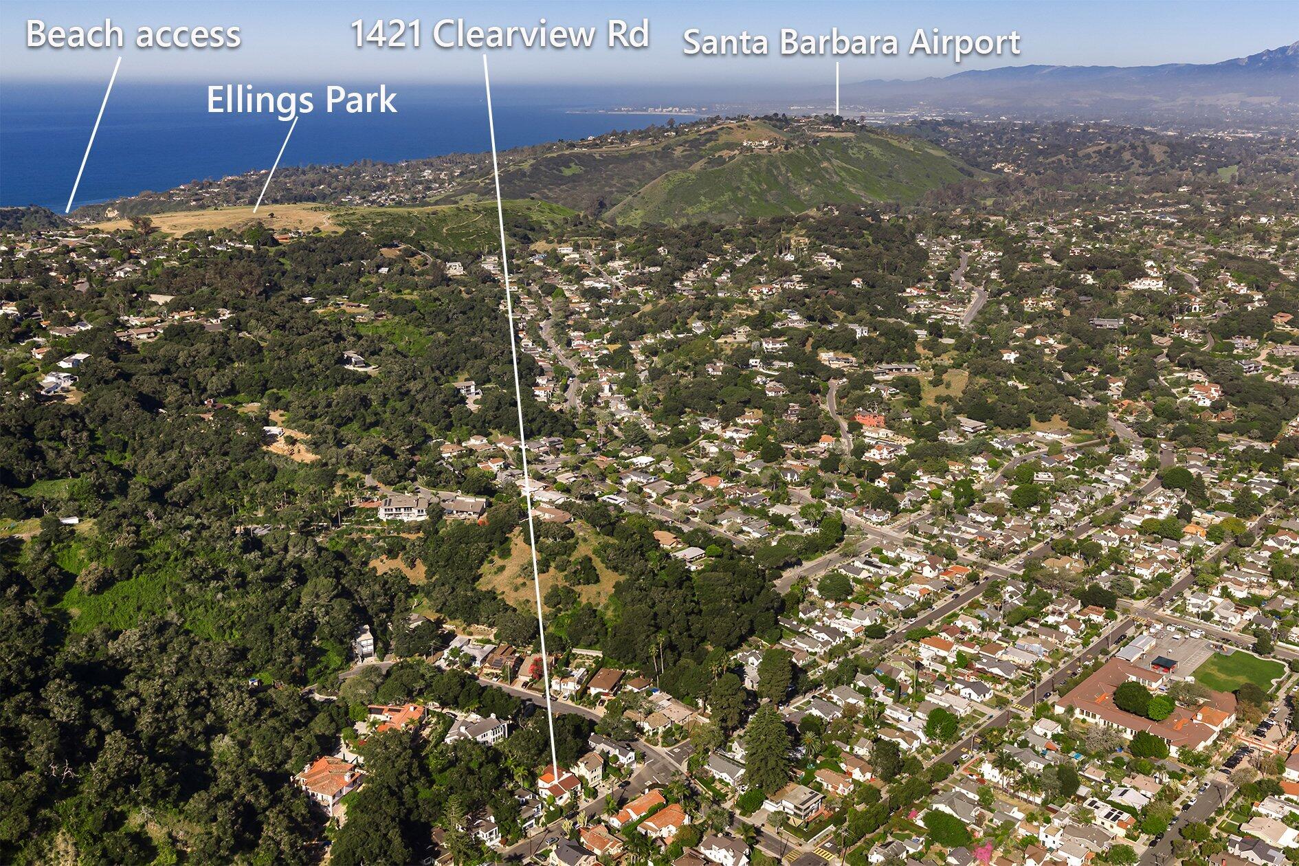 1421 Clearview Road Santa Barbara, CA 93101 - Photo 37 of 41 1421 Clearview Rd Location Marker2